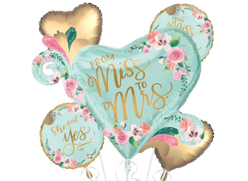 From Miss To Mrs Balloon Bouquet